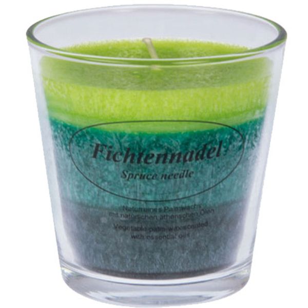 Kerzenfarm Hahn Stearin Duftkerze im Glas Fichte
