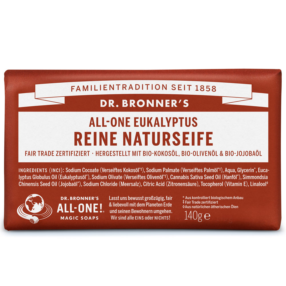 Savon à l'eucalyptus du Dr Bronner 140 g - Dr. Bronners