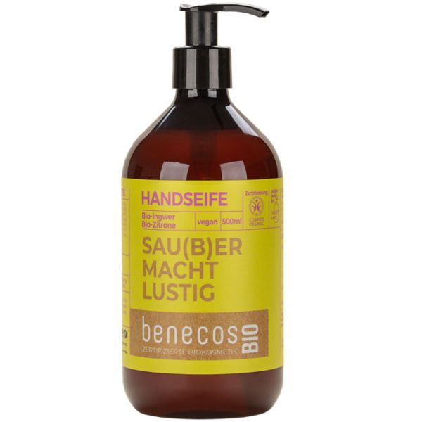 Benecos Handseife Ingwer+Zitrone 500ml