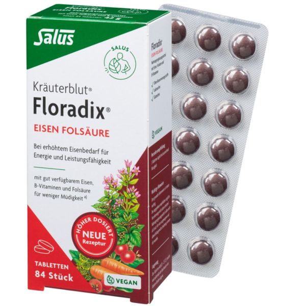 Salus Floradix Eisen Dragees 84 Stück