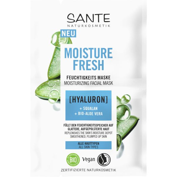 Sante Moisture Fresh Feuchtigkeitsmakse Hyaluron Squalan & Bio-Aloe Vera