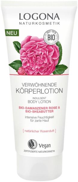 Logona Verwöhnende Körperlotion Bio Damaszener Rose & Bio Sheabutter