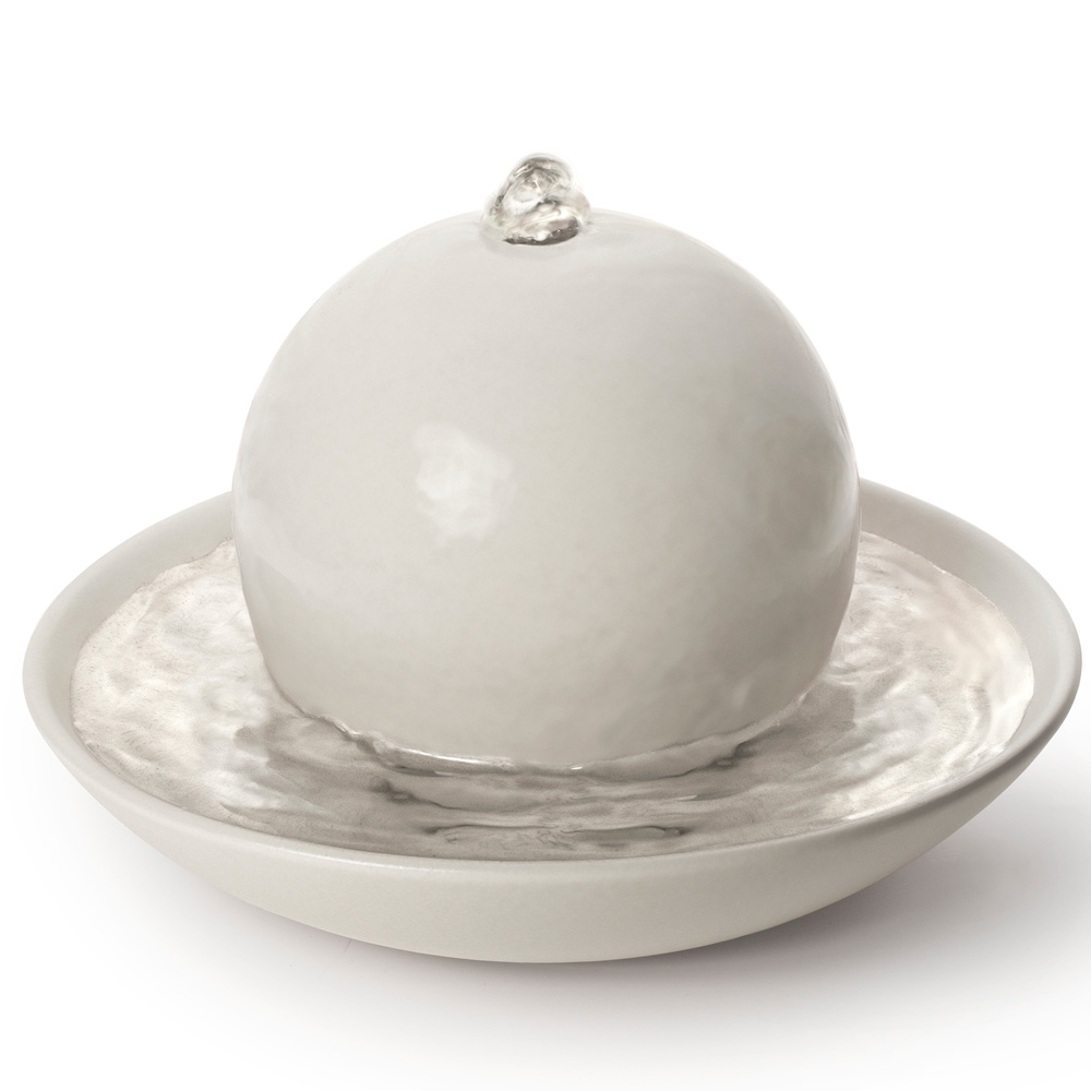 Primavera Fontaine à parfum Rondo Cremeweiß matt