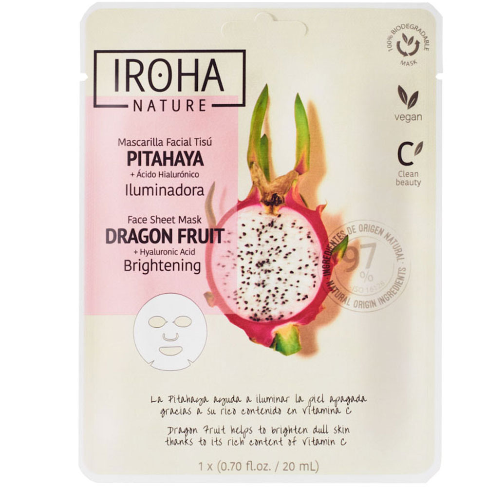 IROHA Dragon Fruit Brightening Gesichtsmaske - Masques pour le visage