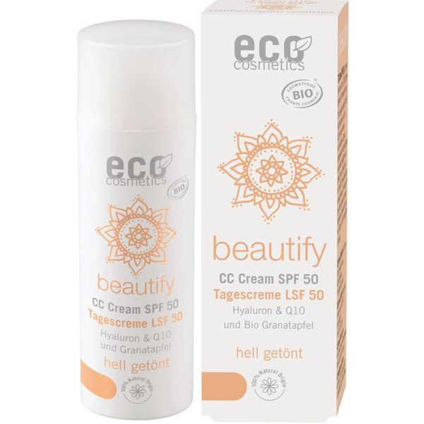 Eco Cosmetics CC Creme getönt LSF 50 hell