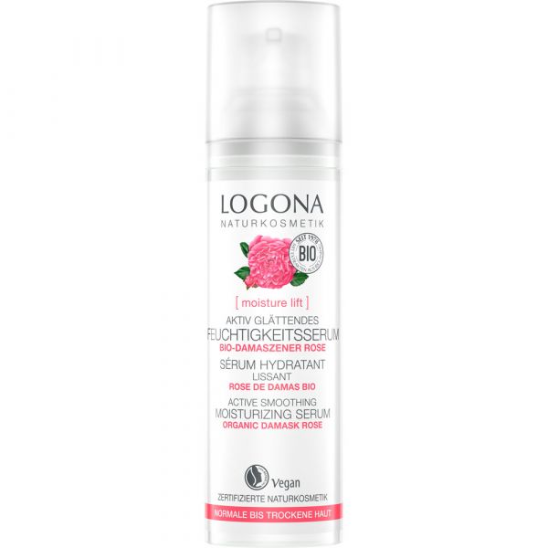 Logona Aktiv Glättendes Feuchtigkeitsserum Bio-Damaszener Rose Logona Aktiv Glättendes Feuchtigkeitsserum Bio-Damaszener Rose