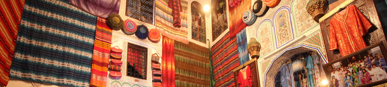 Marokkanischer Basar natürliche Kleidung