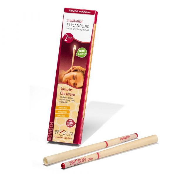 Biosun Konische Ohrenkerzen traditional 2 Stück