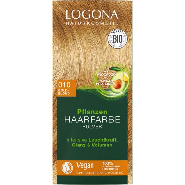 Logona Pflanzenhaarfarbe Pulver 010 goldblond Logona Pflanzenhaarfarbe Pulver 010 goldblond