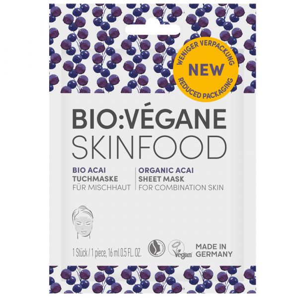 Bio Végane Bio Acai Tuchmaske