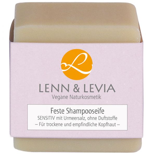 Lenn & Levia Festes Shampoo SENSITIV mit Urmeersalz