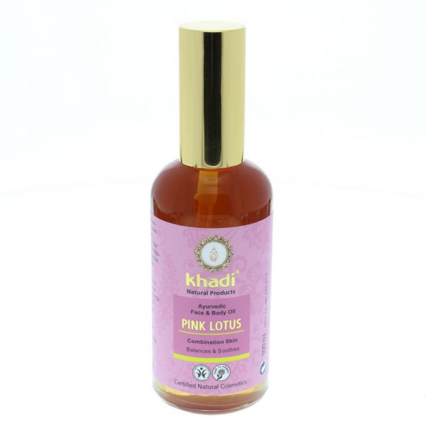Khadi Gesichts & Körperöl Pink Lotus 100ml