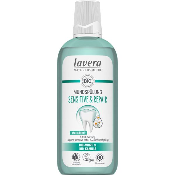 Lavera MUNDSPÜLUNG SENSITIVE & REPAIR Bio-Minze & Bio-Kamille