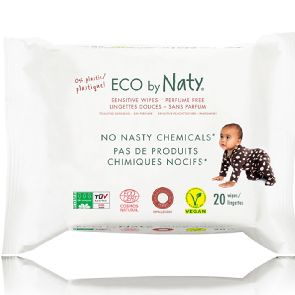 Naty Lingettes humides sensitives 20 Stück 56 Stück20 Stück56 Stk. - Hygiène
