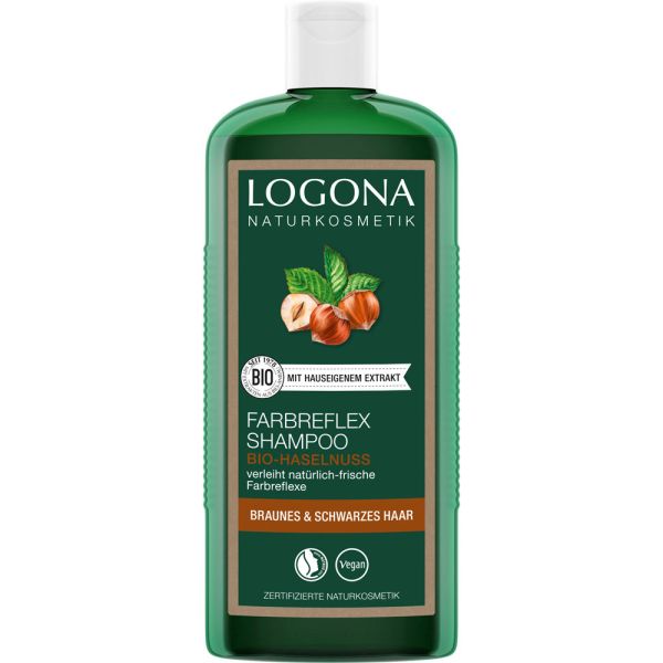 Logona Farbreflex Shampoo Braun-Schwarz Bio-Haselnuss