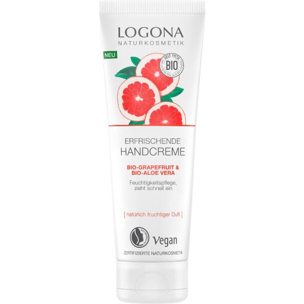 Logona Erfrischende Handcreme Bio-Grapefruit & Bio-Aloe Vera 75ml Logona Erfrischende Handcreme Bio-Grapefruit & Bio-Aloe Vera 75ml