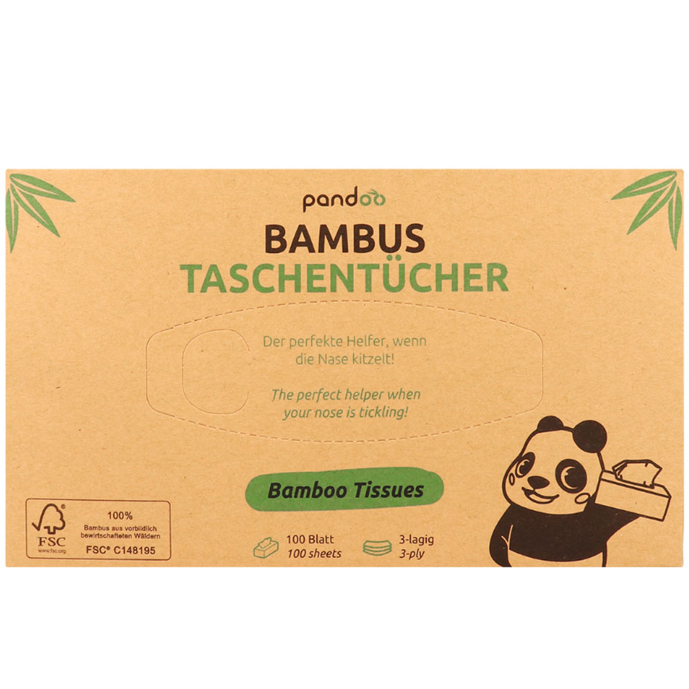 pandoo Bambus-Taschentcher | Bio-Naturel.de