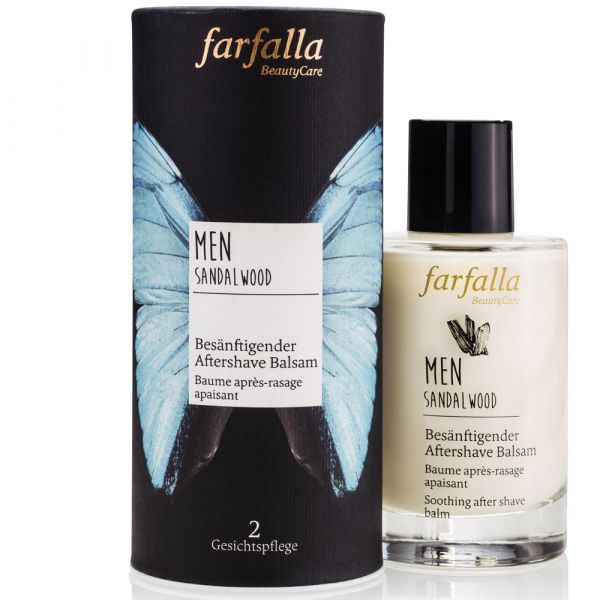Farfalla Men sandalwood Besänftigender Aftershave Balsam Farfalla Men sandalwood Besänftigender Aftershave Balsam