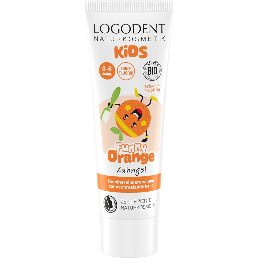 Logona Logodent Kids Funny Orange gel dentaire 75 ml - Soins dentaires