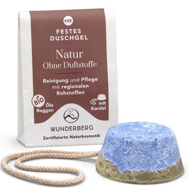 Wunderberg Festes Duschgel Natur