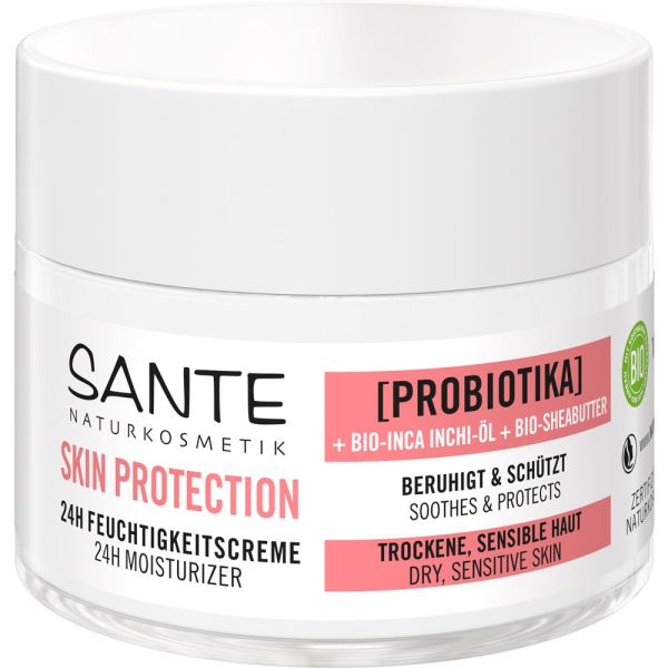 Sante Skin Protection 24H Feuchtigkeitscreme Probiotika Bio-Inca Inchi-Öl & Bio-Sheabutter