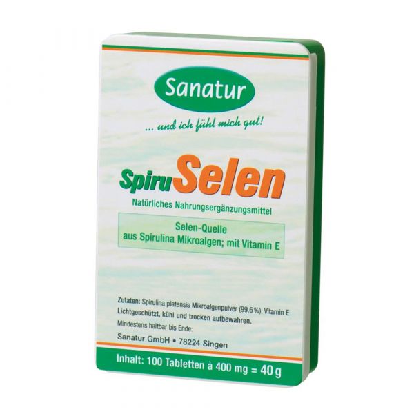 Sanatur Spiru Selen Tabletten hefefrei 100 Stück