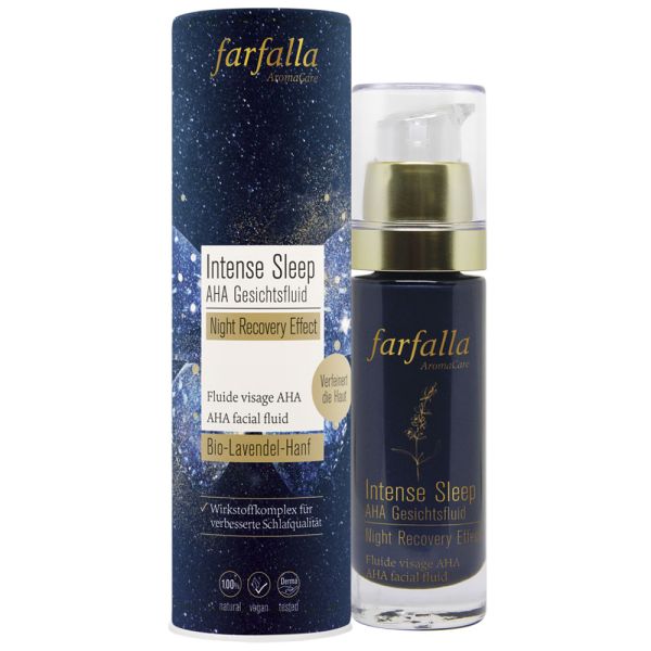 Farfalla Intense Sleep AHA Gesichtsfluid Night Recovery Effect