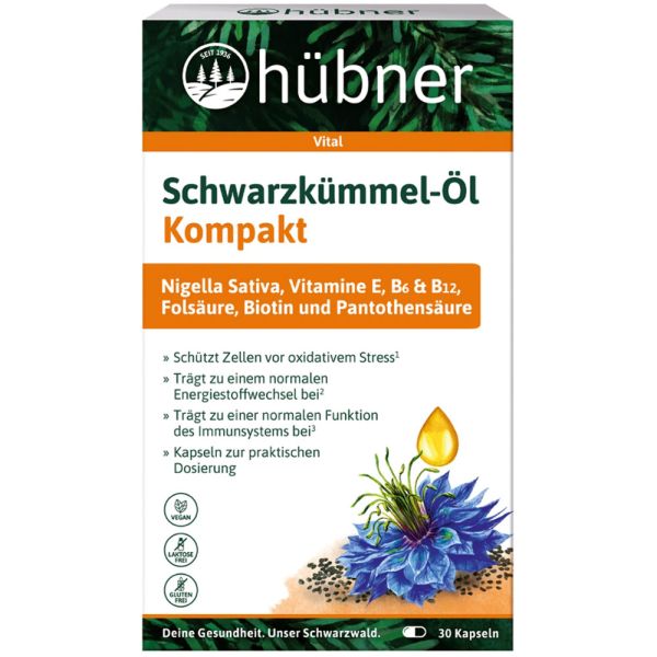 hübner® Schwarzkümmel-Öl Kompakt 30 Stück