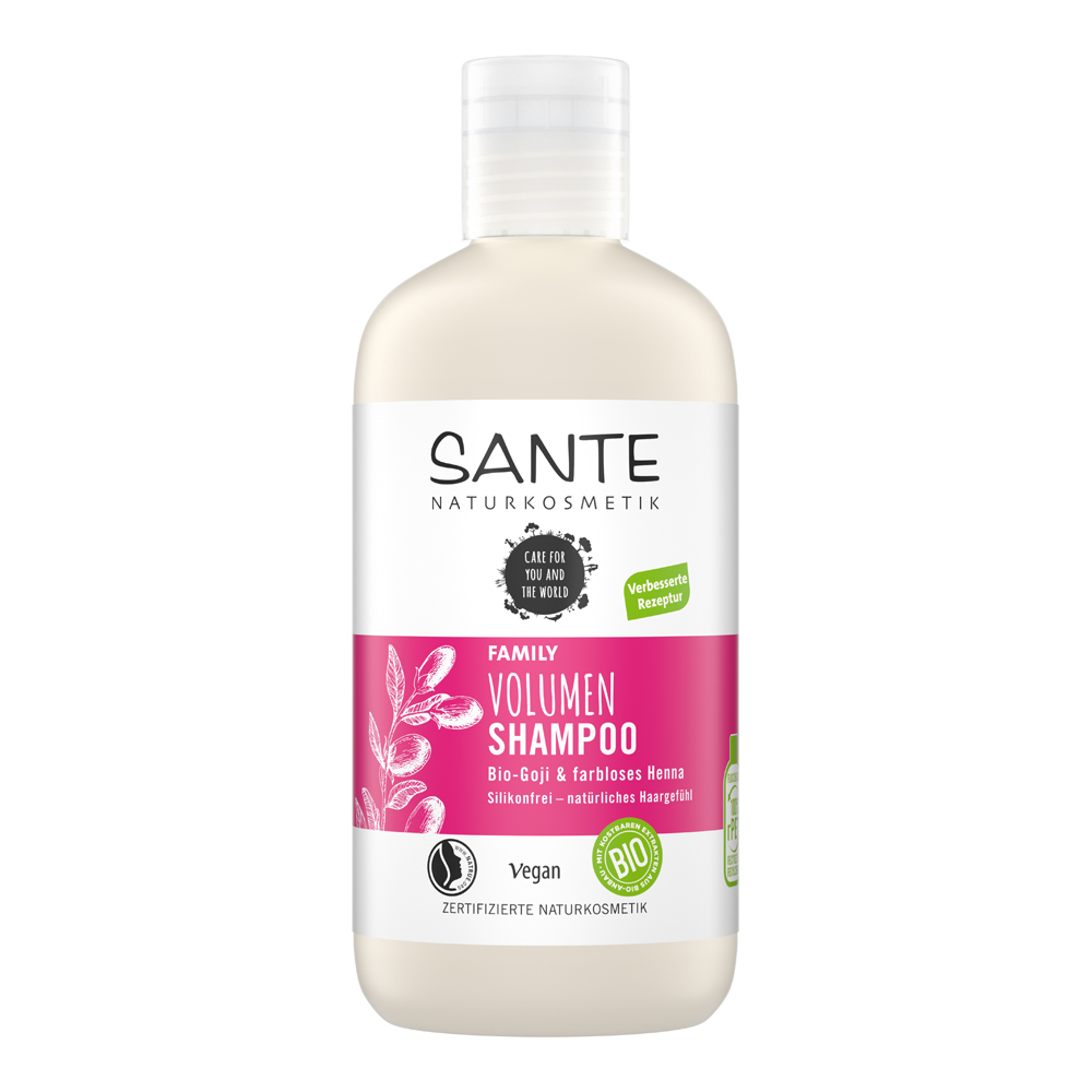 Sante Volumen Shampoo Bio-Goji & farbloses Henna