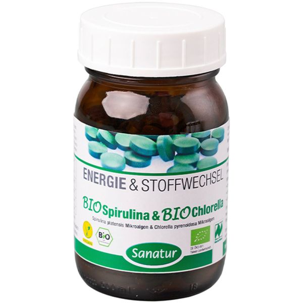 Sanatur Bio Spirulina + Chlorella Tabletten 250 Stück