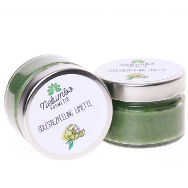 Nelumbo Kosmetik Salzpeeling Limette 150g