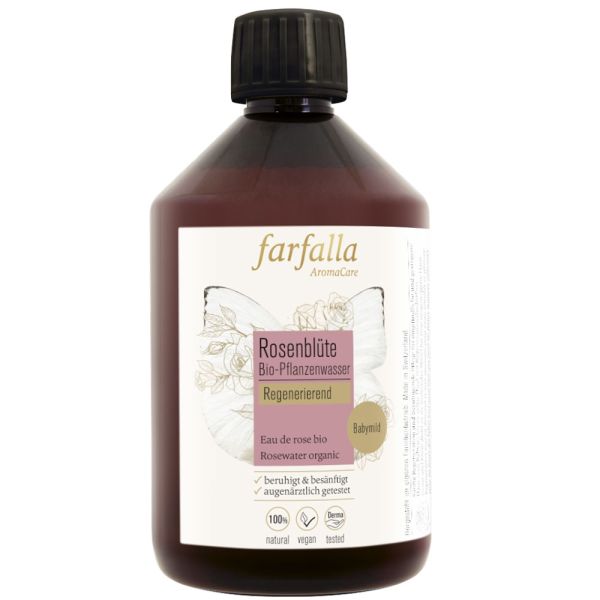 Farfalla Rosenblüte Bio-Pflanzenwasser 500ml