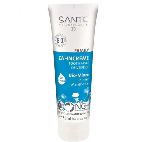 Sante Zahncreme Bio-Minze mit Fluorid Sante Zahncreme Bio-Minze mit Fluorid