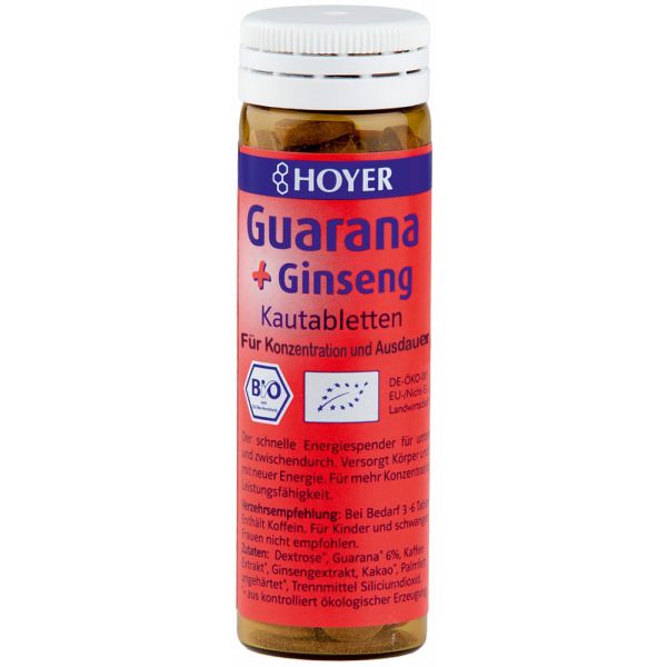 Hoyer Guarana & Ginseng Kautabletten Hoyer Guarana & Ginseng Kautabletten