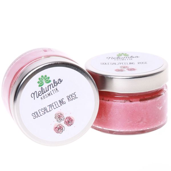 Nelumbo Kosmetik Salzpeeling Rose 150g