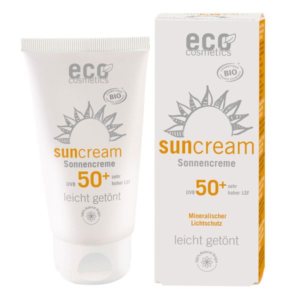 Eco Cosmetics Sonnencreme LSF 50+ leicht getönt