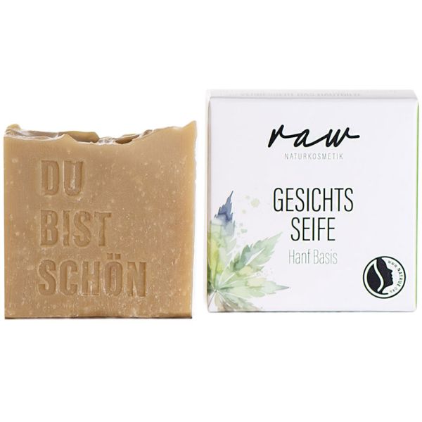 raw Naturkosmetik Gesichtsseife Hanf