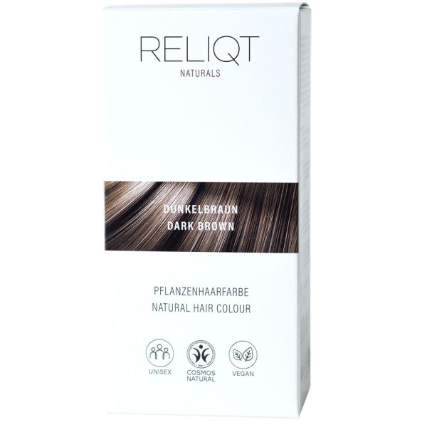 Reliqt Naturals Pflanzenhaarfarbe Dunkelbraun