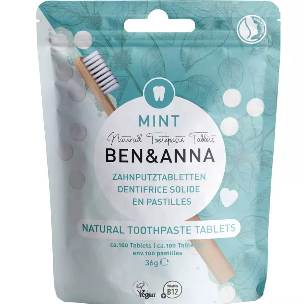 Ben & Anna Zahnputztabletten Mint mit Fluorid