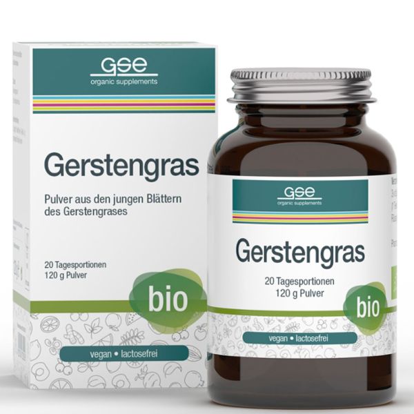 GSE Bio Gerstengras Pulver 120g
