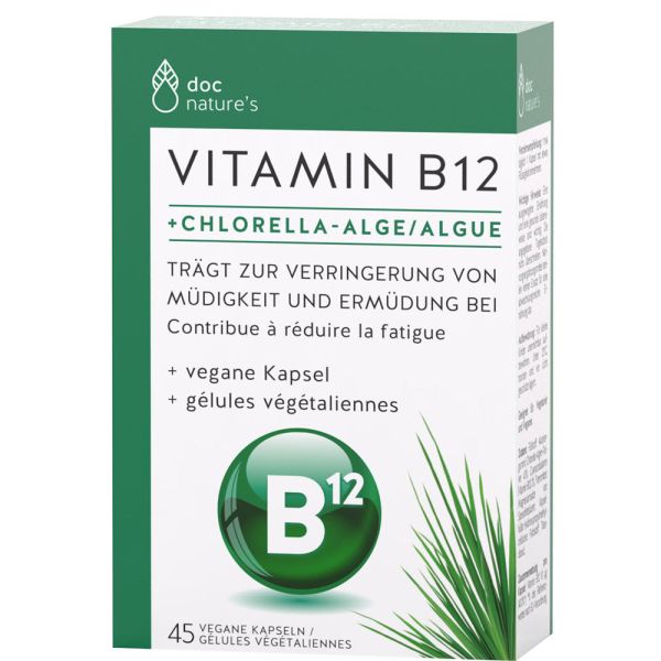 doc nature's Vitamin B12 + Chlorella-Alge
