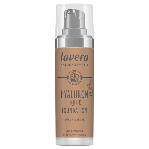 Lavera HYALURON LIQUID FOUNDATION Warm Almond 06