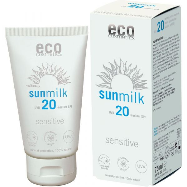 Eco Cosmetics Sonnenmilch LSF 20 sensitive