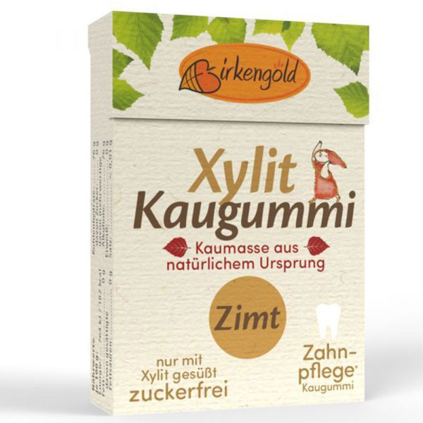 Birkengold Natur Kaugummi Zimt mit Xylit