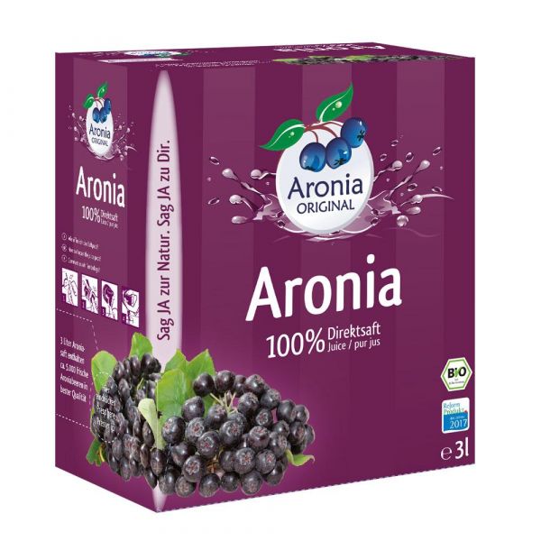 Bio Aroniasaft 100% Direktsaft 3 Liter