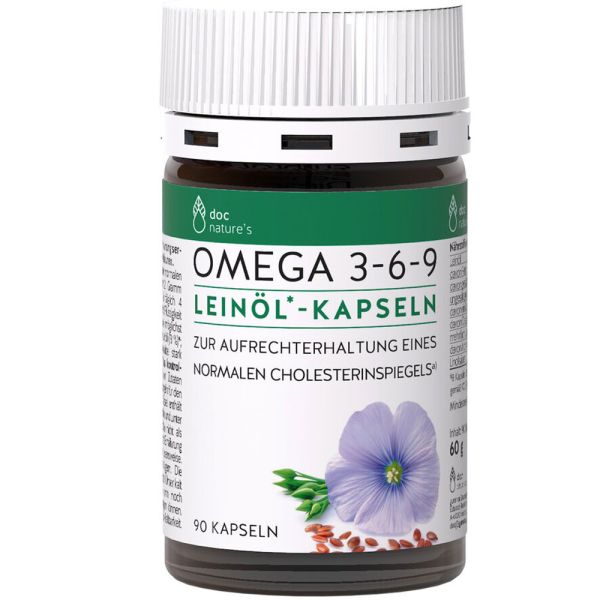 doc nature's Omega 3-6-9 Leinöl Kapseln