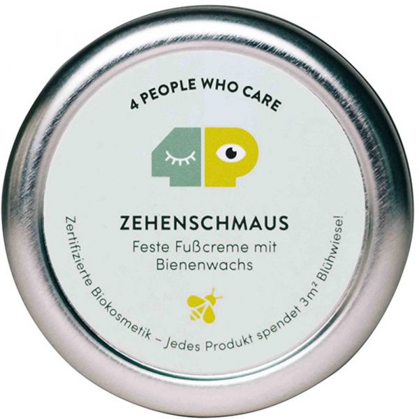 4 people who care Zehenschmaus feste Fußcreme 30g 4 people who care Zehenschmaus feste Fußcreme 30g