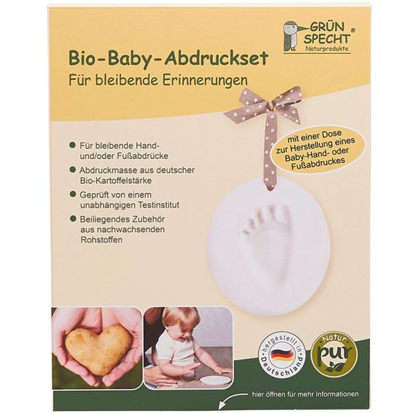 Grünspecht Bio-Baby-Abdruckset