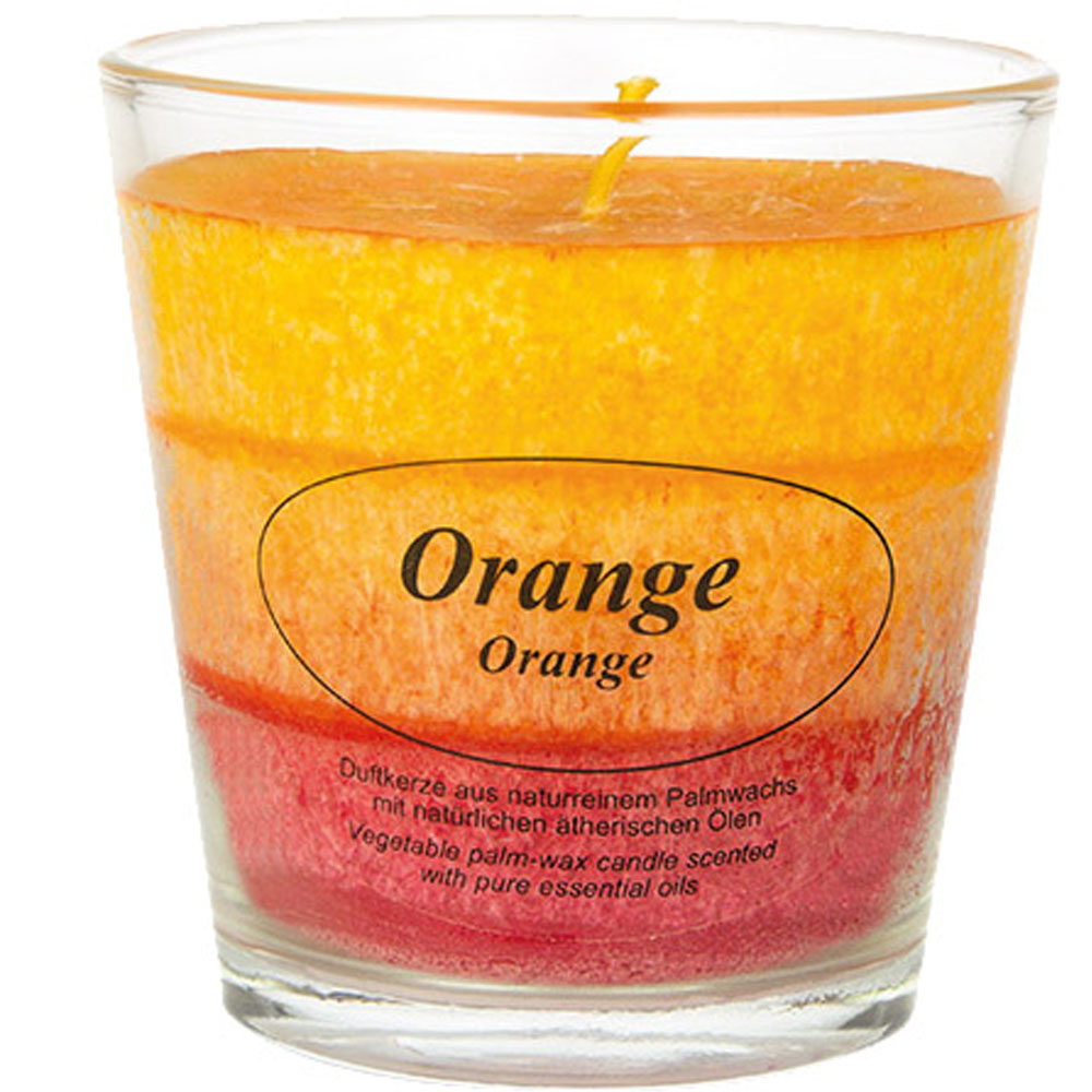 Kerzenfarm Hahn 4 Candele Colorate In Stearina – 250x22 Mm, Senza Fuliggine, Durata 10 Ore – Arancione