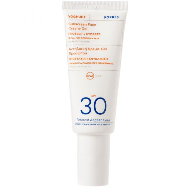 Korres YOGHURT Sonnencreme-Gel für das Gesicht SPF30